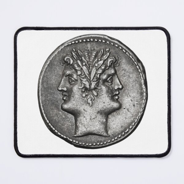 Item preview, Janus, the two-faced god of beginnings and endings, 225 BC designed and sold by OptimoPrincipi Roman Coins.