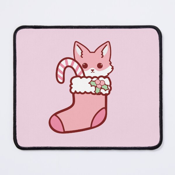 Item preview, Pink Fox Christmas Stocking designed and sold by SunMoonMilk.