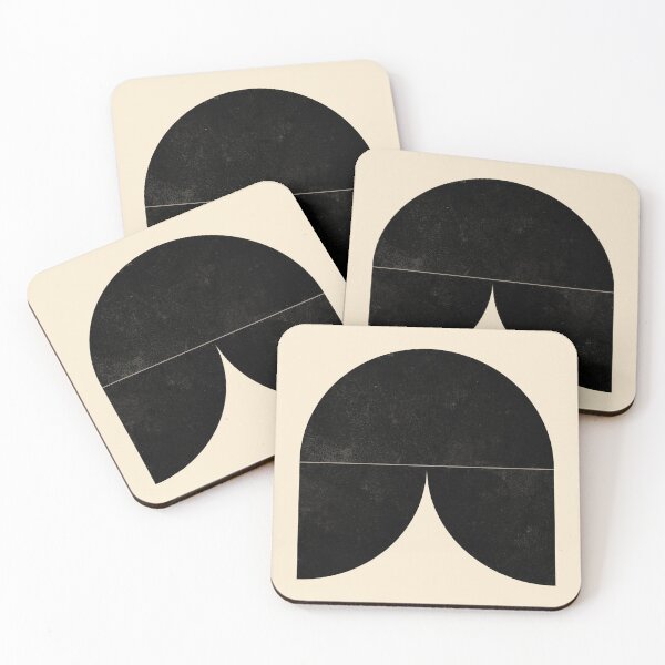 Item preview, GEOMETRIC_BLACK_ZEN_MINIMAL_LANDSCAPE_LOVE designed and sold by forgetmestudio.