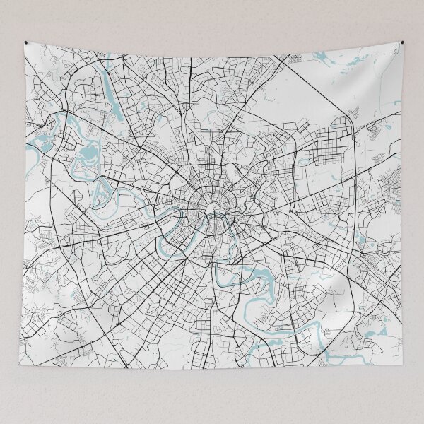 Item preview, Moscow City Map of Russia - Circle designed and sold by deMAP.