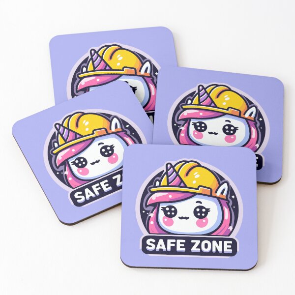 Item preview, Kawaii unicorn safe zone  designed and sold by TomFrontierArt.