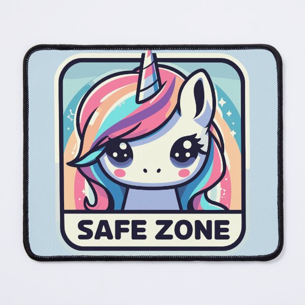 Item preview, Cute unicorn safe zone designed and sold by TomFrontierArt.