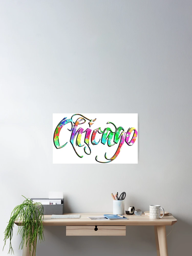 Thumbnail 2 of 3, Poster, Chicago Typography designed and sold by RickyBarnard.