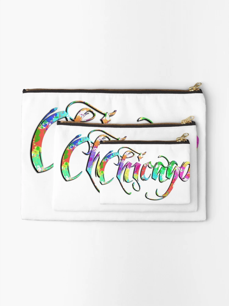 Thumbnail 2 of 4, Zipper Pouch, Chicago Typography designed and sold by RickyBarnard.
