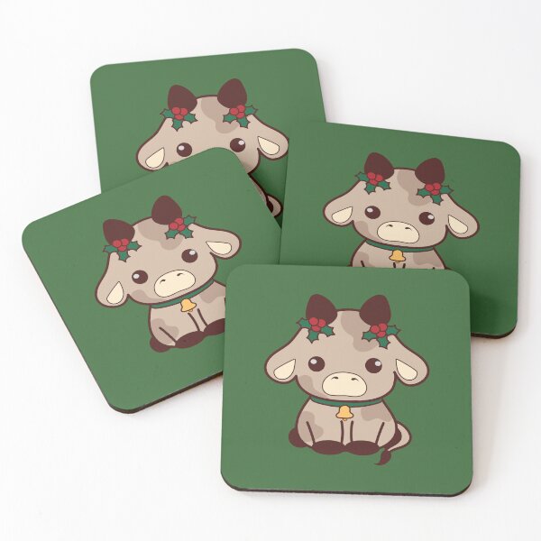 Item preview, Cute Christmas Cow designed and sold by SunMoonMilk.