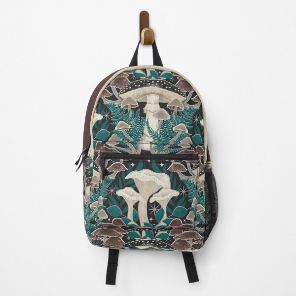 Item preview, Moody Moonlit Mushroom Damask designed and sold by Perrin Le Feuvre.