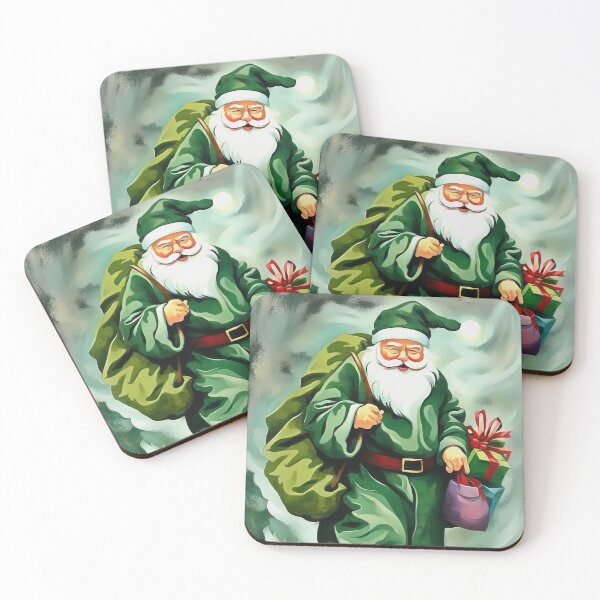Item preview, Victorian Father Christmas Wearing Green Robes designed and sold by taiche.