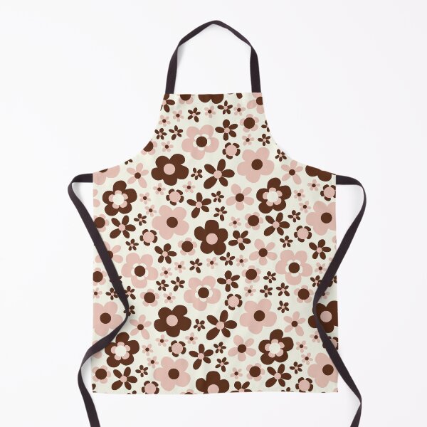 Item preview, BROWN PEACH BOHO RETRO FLOWERS designed and sold by blomastudios.
