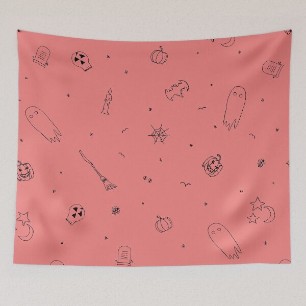 Item preview, Light Coral Halloween Pattern. designed and sold by ARichArts.