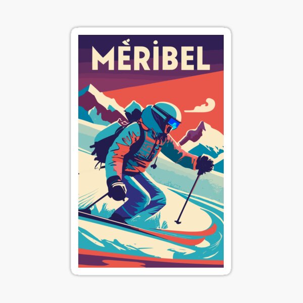 Item preview, A Vintage Travel Art of Meribel - France  designed and sold by GoodOldVintage.