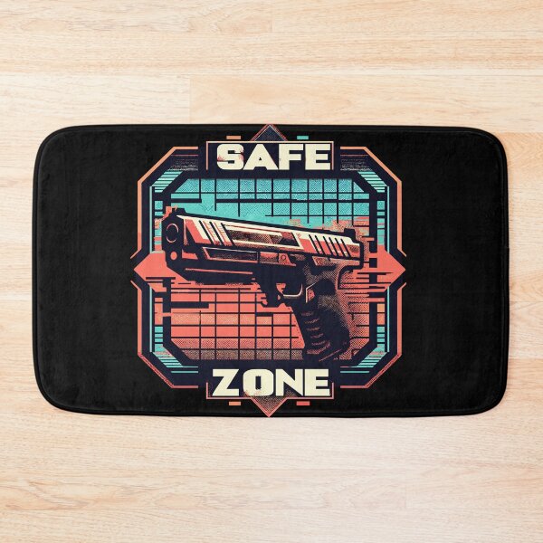 Item preview, Retro safe zone guns club firearm  designed and sold by TomFrontierArt.