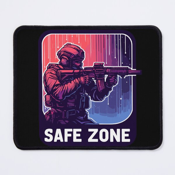Item preview, Safe zone rifle guns club firearm  designed and sold by TomFrontierArt.