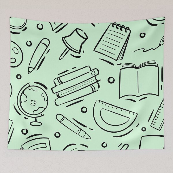 Item preview, Snowy Mint School Pattern. designed and sold by ARichArts.