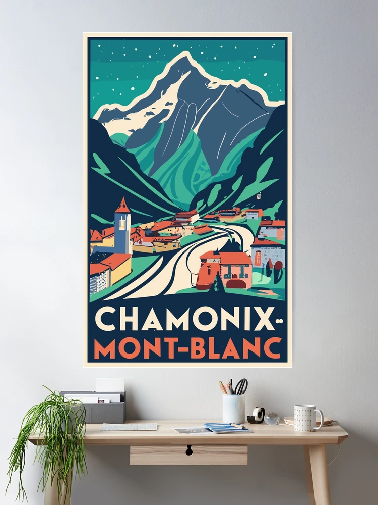 Chamonix Mont Blanc Vintage Travel Poster — MUSEUM OUTLETS