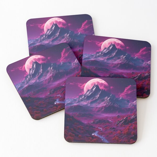 Item preview, Mystical Magenta Moonlit Landscape designed and sold by NeatSplash.