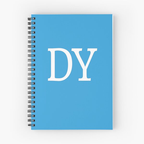 Item preview, DY Initials Monogram Elegant White Letters designed and sold by Jeallan Designs.