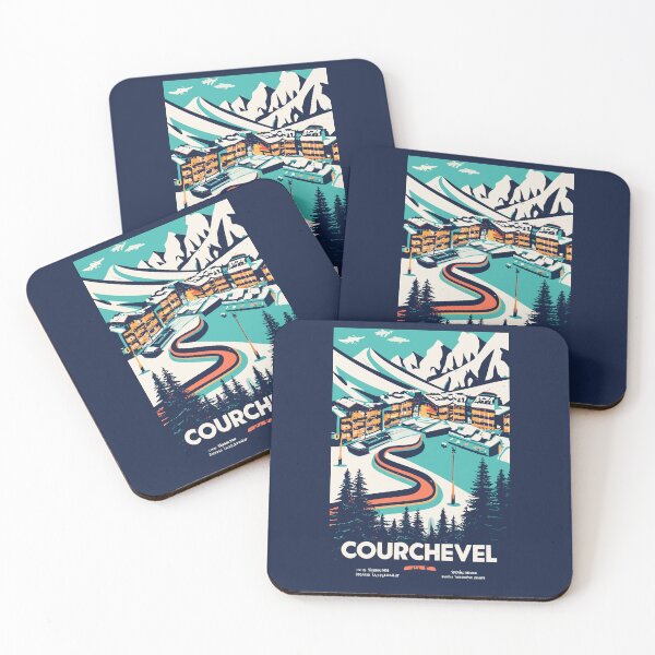 Item preview, A Vintage Travel Art of Courchevel - France  designed and sold by GoodOldVintage.