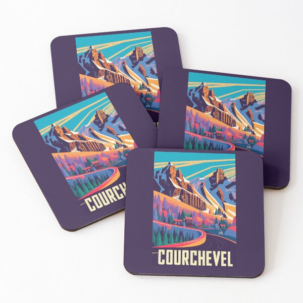 Item preview, A Vintage Travel Art of Courchevel - France  designed and sold by GoodOldVintage.