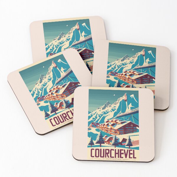 Item preview, A Vintage Travel Art of Courchevel - France  designed and sold by GoodOldVintage.