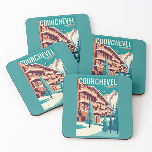Item preview, A Vintage Travel Art of Courchevel - France  designed and sold by GoodOldVintage.