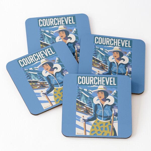 Item preview, A Vintage Travel Art of Courchevel - France  designed and sold by GoodOldVintage.