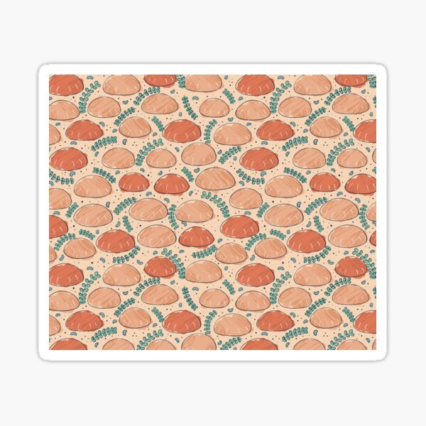 mushroom, forest, fall, autumn, velvet shank, botanical Sticker