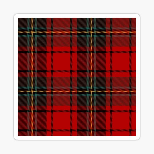 Red Tartan Plaid Pattern' Sticker