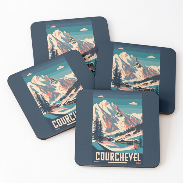 Item preview, A Vintage Travel Art of Courchevel - France  designed and sold by GoodOldVintage.