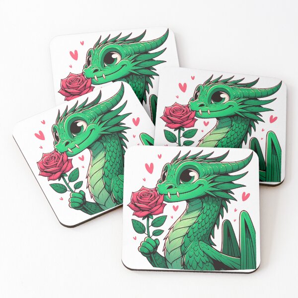 Item preview, Green dragon with rose designed and sold by Gilmore4.
