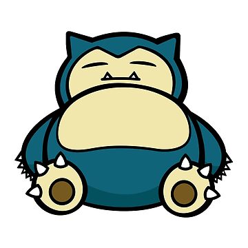 Imagen de la obra Divertido Lindo Snorlax Dibujos Animados Anime Meme de Jesticker