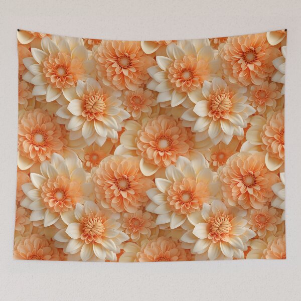 Item preview, imagine 3D inflate realistic orange color flowers designed and sold by Elephant-Shop.