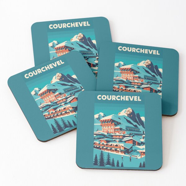 Item preview, A Vintage Travel Art of Courchevel - France  designed and sold by GoodOldVintage.