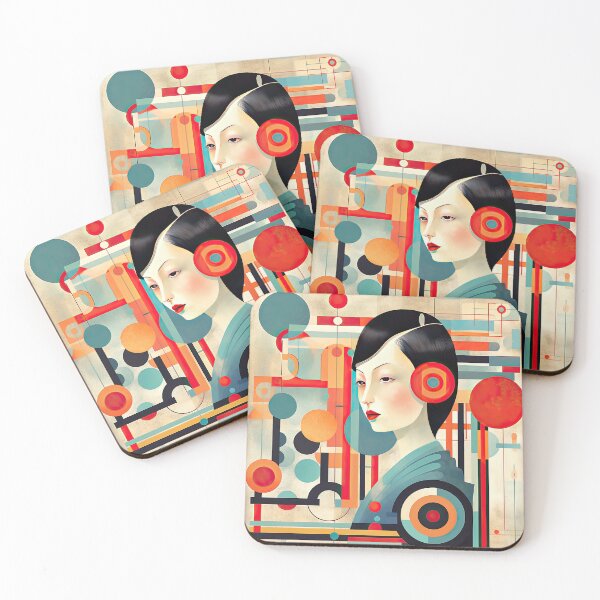 Item preview, Explore Simplistic & Minimalistic Japanese Geisha Portraits with a Majestic Touch designed and sold by ArtificialGenes.
