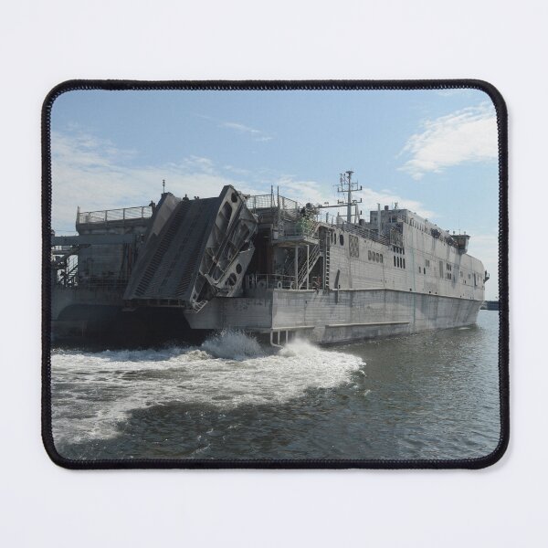 Item preview, STK109315M-USNS Spearhead transits away from a pier in Virginia. designed and sold by StocktrekImages.