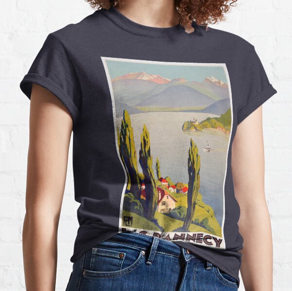 Vintage Lake Annecy France Travel Classic T-Shirt