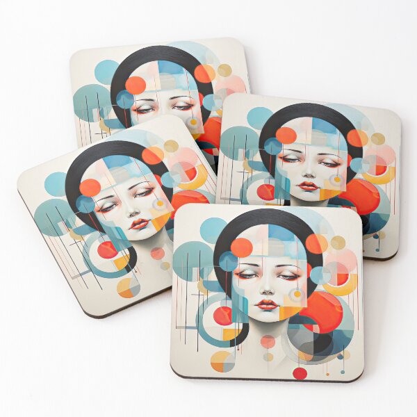 Item preview, Explore Simplistic & Minimalistic Japanese Geisha Portraits with a Majestic Touch designed and sold by ArtificialGenes.