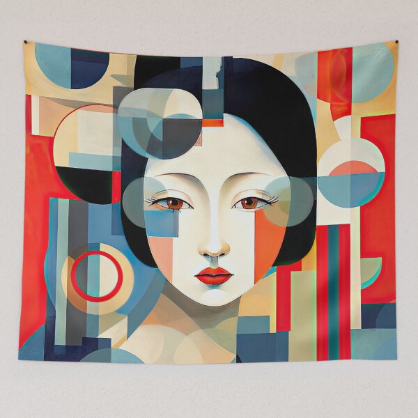 Item preview, Explore Simplistic & Minimalistic Japanese Geisha Portraits with a Majestic Touch designed and sold by ArtificialGenes.