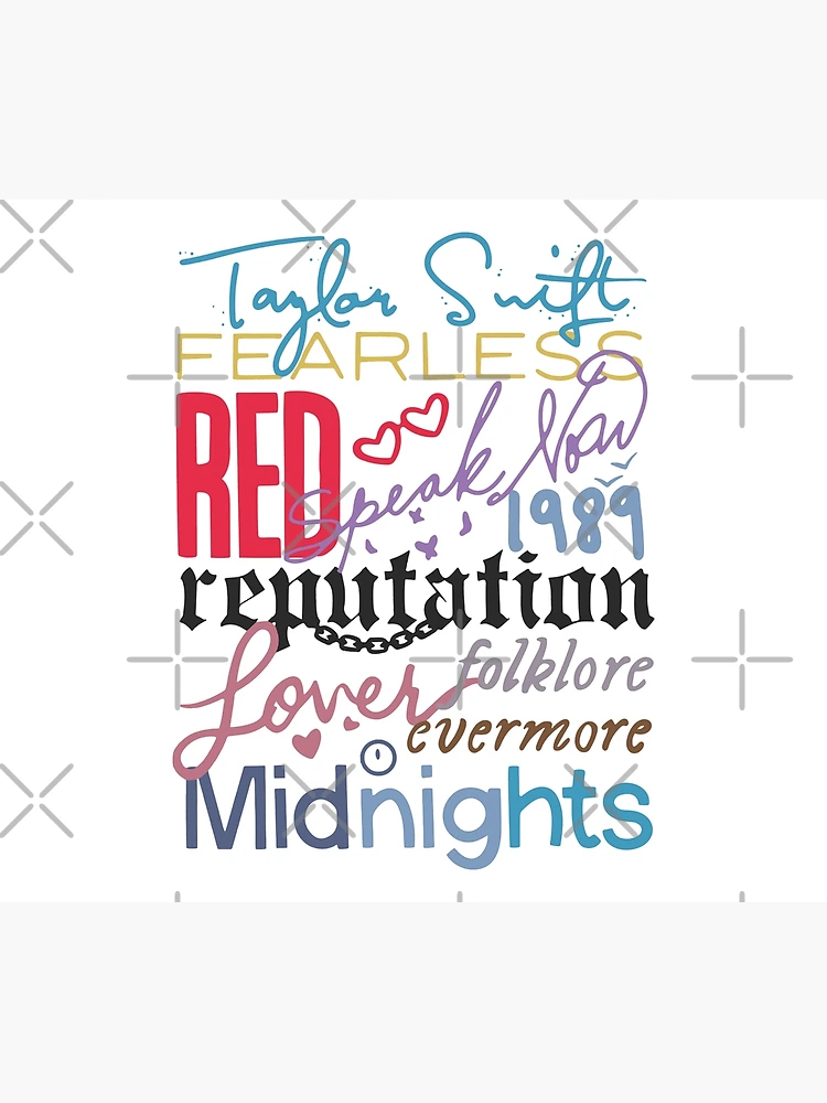 Taylor Swift Got Me Through It Stickers, Taylor Swift Eras Decal, Evermore  Lover Red 1989 Album, Swiftie Fan Gift -  Hong Kong