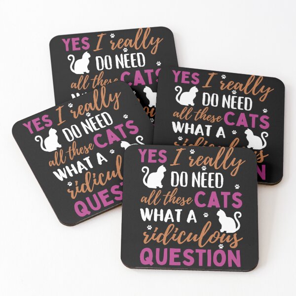Item preview, Yes I Do Need All These Cats | For Dark Backgrounds designed and sold by McThingummy.