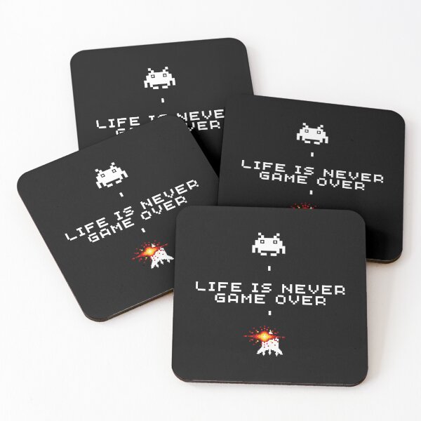 Item preview, life is never game over,invader game designed and sold by cocokara999.