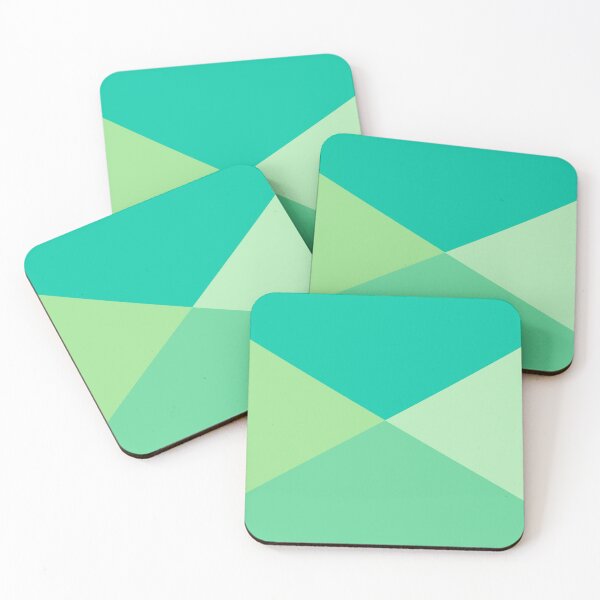 Item preview, Green Geometric Triangles Palette Pattern designed and sold by Jeallan Designs.