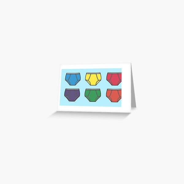 Underwear Pattern Greeting Card
