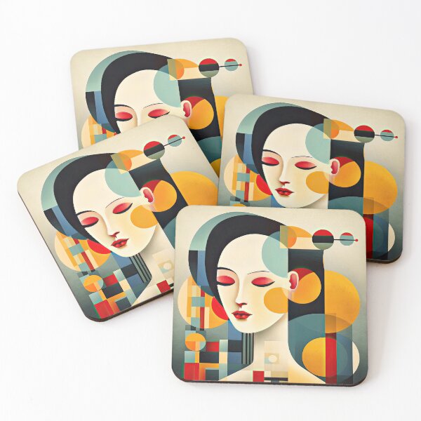Item preview, Explore Simplistic & Minimalistic Japanese Geisha Portraits with a Majestic Touch designed and sold by ArtificialGenes.