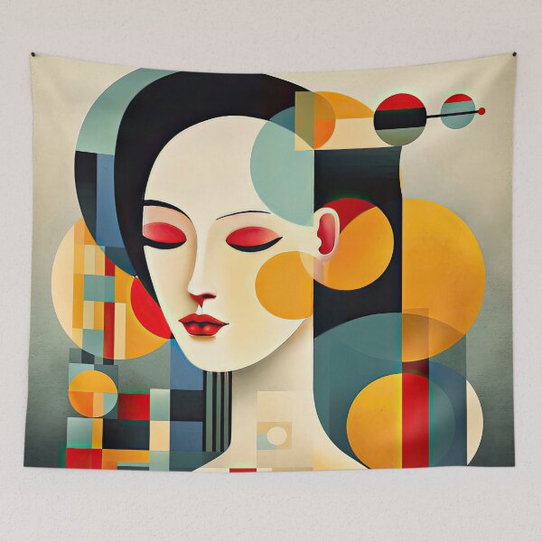 Item preview, Explore Simplistic & Minimalistic Japanese Geisha Portraits with a Majestic Touch designed and sold by ArtificialGenes.