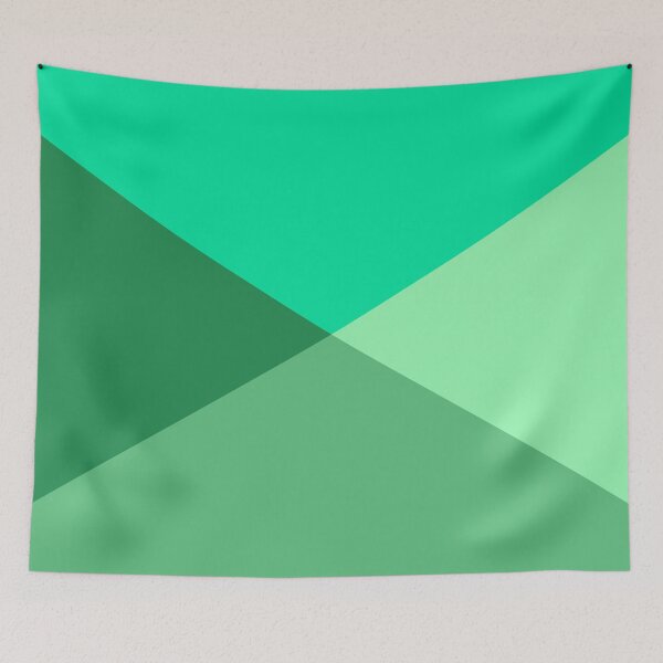 Item preview, Green Geometric Triangles Palette Pattern designed and sold by Jeallan Designs.