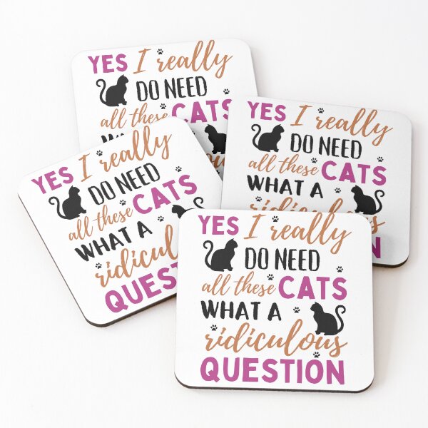 Item preview, Yes I Do Need All These Cats | For Light Backgrounds designed and sold by McThingummy.