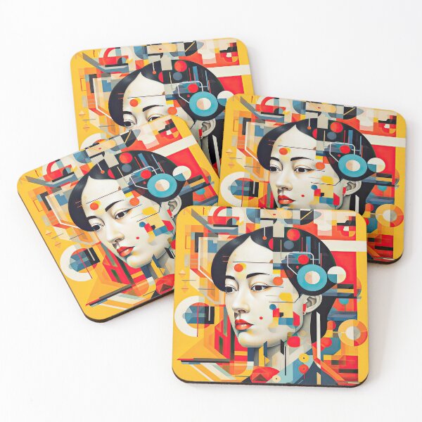 Item preview, Explore Simplistic & Minimalistic Japanese Geisha Portraits with a Majestic Touch designed and sold by ArtificialGenes.