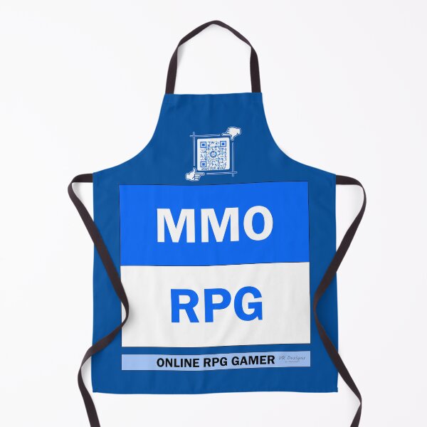 Item preview, MMO RPG - Online RPG Gamer Logo V4 (Blue/White) designed and sold by Visual Resolutions.