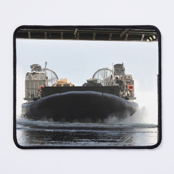 Item preview, STK109307M-A landing craft air cushion enters the well-deck of USS Arlington. designed and sold by StocktrekImages.