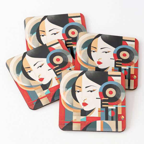 Item preview, Explore Simplistic & Minimalistic Japanese Geisha Portraits with a Majestic Touch designed and sold by ArtificialGenes.